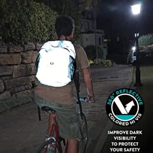 VIEM Reflective Backpack for Men and Women, Sport and Casual for Everyday Use, Travel Backpack, Foldable, Motorcycle Safety