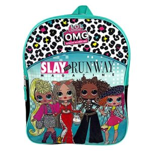 lol surprise omg doll backpack for girls – 15 inch – lol school bag, elementary school size