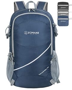 zomake packable backpack 35l:lightweight hiking backpacks – foldable water resistant back pack for travel camping outdoor hiking day pack (c-royal blue)