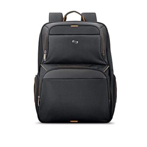 solo new york ubn701-4 17.3 inch laptop backpack, black, 17.5 x 11.75 x 8