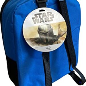 Star Wars The Mandalorian Baby Yoda 11" Mini Backpack (Blue-Black)