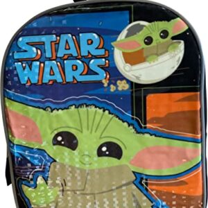 Star Wars The Mandalorian Baby Yoda 11" Mini Backpack (Blue-Black)