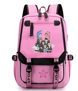 cosabz anime yarichin bitch club yui tamura ayato yuri backpack cosplay laptop bags cute mochila 2 (6)