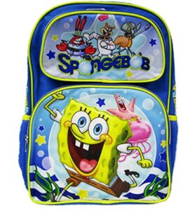 spongebob”smooth sailing” – 16″ deluxe full size backpack – a19262