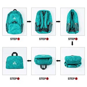 PLAY KING Foldable Waterproof Lightweight Backpack for Shopping Travel or Hiking, for Men or Women