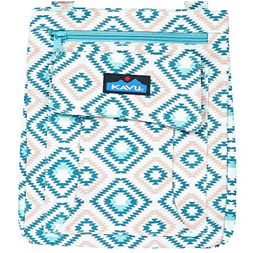 KAVU Keeper Semi Padded Sling Canvas Crossbody Bag - Sunset Diamond