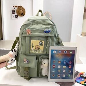 MAEHARRT Kawaii Backpack with Kawaii Pin and Accessories Kawaii Backpack for School Aesthetic Backpack Girls Backpacks Back to School Backpacks Cute Backpack