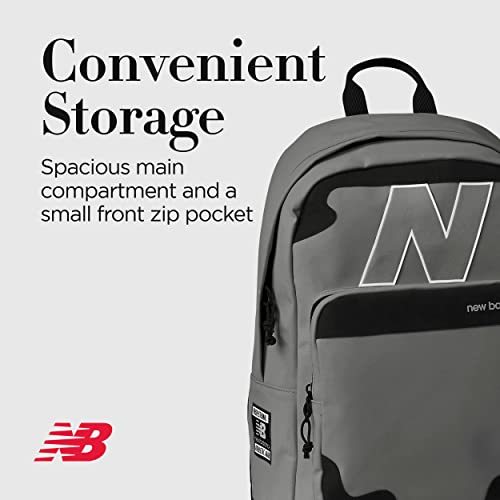 Concept One New Balance Laptop Backpack, Legacy Travel Bag for Men and Women, Grey, One Size