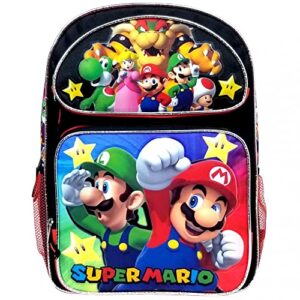 super mario bros 16 inches large school backpack