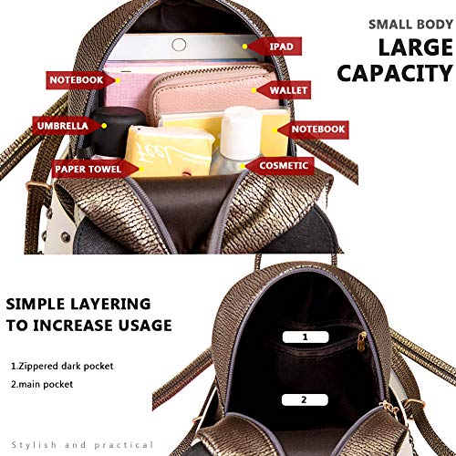 Fashion Cute PU Rivet Mini Casual Style Panda Backpack for Girls