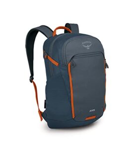 osprey axis laptop backpack, tungsten grey/muted space blue