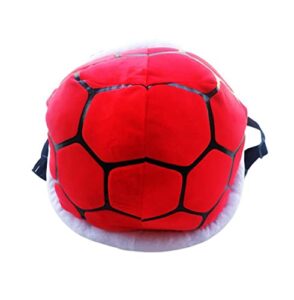 wyike casual animal backpack turtle shell backpack cartoon plush small backpack (red)