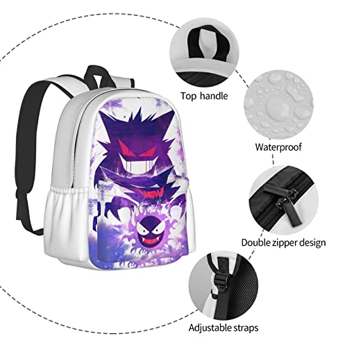 Cute Backpack School Shoulder Bag Laptop Bag Backpack for Teen Boys, Anime Backpack Casual Daypack for Travel