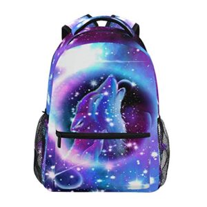 galaxy wolf school backpacks for kids boy girls 3d animal star space backpack bookbags school bag daypack 14 inch laptop backpacks camping travel outdoor shoulder bag