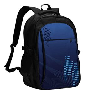 school backpack large capacity leisure travel backpack with the usb charging port(rhythm)