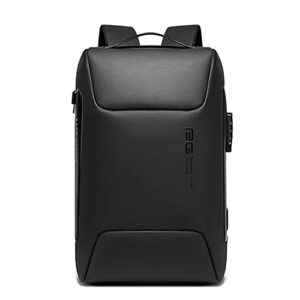 nyf3ufa travel laptop backpack, business anti theft slim durable laptops backpack with usb charging port, 15.6 inch notebook(black)