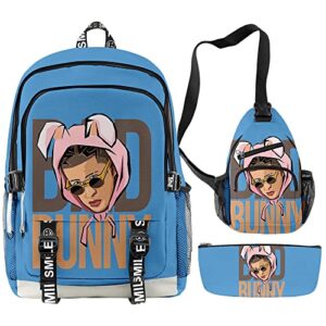 zakely un verano sin ti backpack bunny fans backpack travel shoulder backpack cosplay backpack for men women