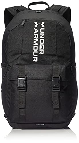 Under Armour Adult Gametime Backpack, Black (001)/White, One Size Fits All