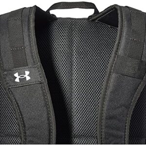 Under Armour Adult Gametime Backpack, Black (001)/White, One Size Fits All