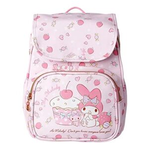 xomo my melody backpack kawaii kids school bag leather cartoon preschool bag waterproof for baby girls