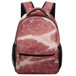 beef backpack print work leisure schoolbag adjustable practical men and women universal laptop backpack