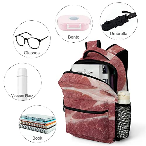 Beef Backpack Print Work Leisure Schoolbag Adjustable Practical Men And Women Universal Laptop Backpack