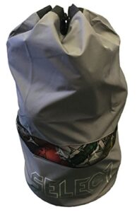 select ball bag with backpack straps,gray,12-ball