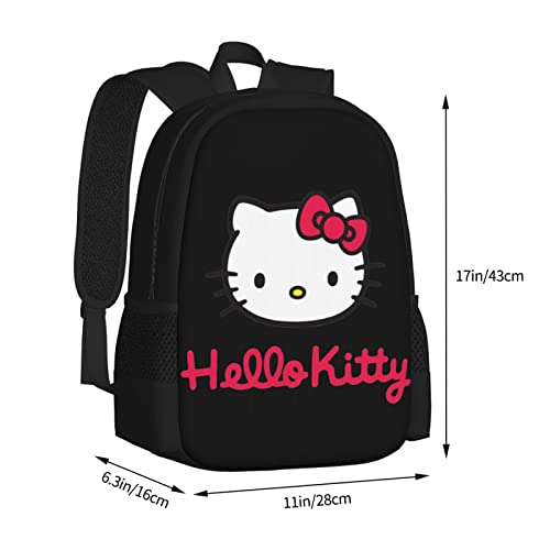 Hipeya Pink Backpack For Teens, Cute Anime Large Capacity Daypack Casual Travel Bag Youth With Storage, One Size