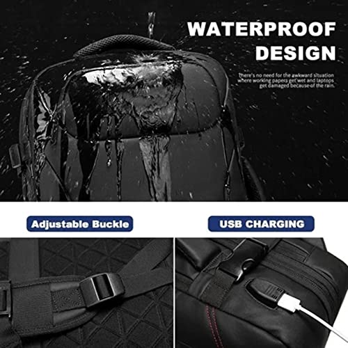 Men's Waterproof USB Charging Male Laptop Casual Travel Bag, 36-55L Flight Approved Carry on Backpack, Allow 15.6'' Laptop (1pcs)