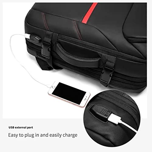 Men's Waterproof USB Charging Male Laptop Casual Travel Bag, 36-55L Flight Approved Carry on Backpack, Allow 15.6'' Laptop (1pcs)