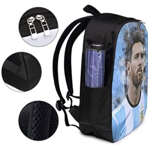 King Of Argentina #10 Messi Classic 17 Inch Laptop Backpack Large Capacity College Backpacks School Bookbags For Women Men