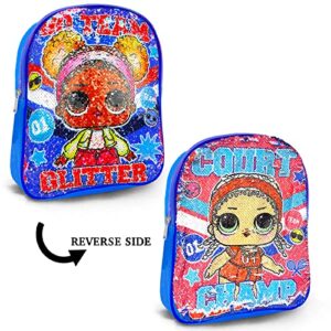 LOL Surprise Backpack Mini for Girls Kids Toddlers - 12" Small LOL Surprise Backpack with Reversible Sequins, Stickers, More | LOL Surprise Party Supplies, Backpack Bundle