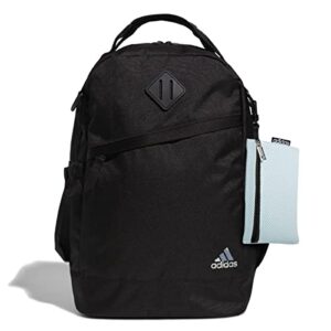 adidas squad backpack, black/halo mint green/silver metallic, one size