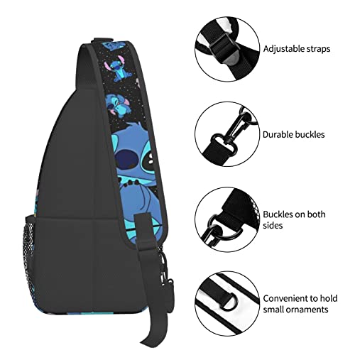 AIDEUX Sling Bag Crossbody Sling Backpack Chest Bag Daypack Purses Shoulder Bag For Women Men Travel Hiking