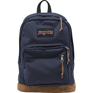 jansport right pack 15 inch laptop backpack, navy