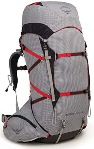 osprey aether pro 70 men’s backpacking backpack, kepler grey, medium