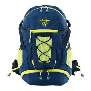 aqua sphere team backpack, navy/bright green, one size