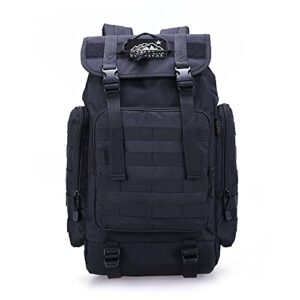 sirius survival “the rambler” – 40l tactical backpack with molle webbing (black)