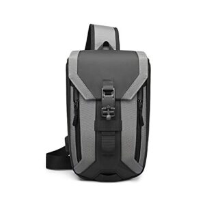flo-motor anti-theft sling chest bag with usb large shoulder crossbody backpack