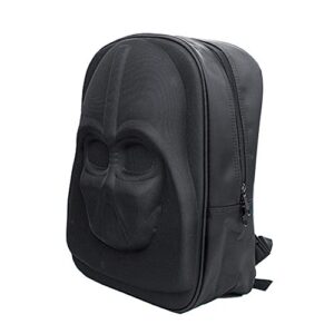 mens vader backpack skywalker travel backpack bounty hunter rucksack schoolbag cosplay standard bag (black vader)