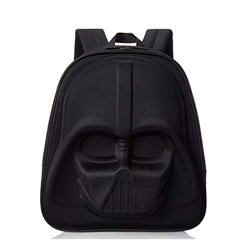 Mens Vader Backpack Skywalker Travel Backpack Bounty Hunter Rucksack Schoolbag Cosplay Standard Bag (Black Vader)