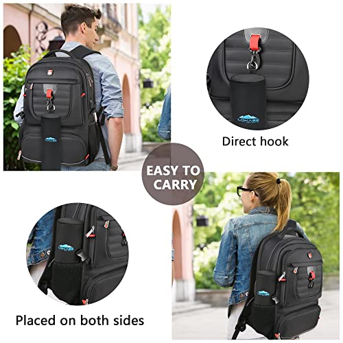 Laptop Backpack for Men Women, College School Business Work 17.3 Inch Computer Backpack Travel Bookbag with USB Charging Port, Waterproof Large Durable Carry-On Backpack (with Golf Cooler Bag）