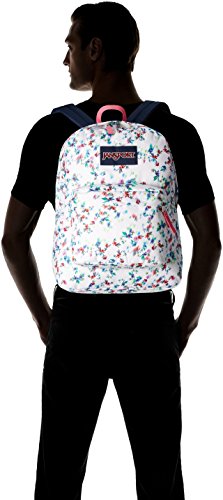 JanSport Unisex SuperBreak Multi White Floral Backpack