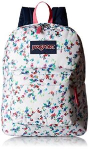 jansport unisex superbreak multi white floral backpack