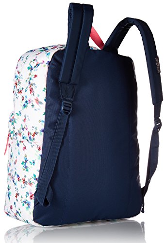 JanSport Unisex SuperBreak Multi White Floral Backpack