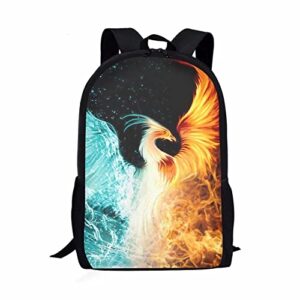 phoenix printed bookbags girls unique bookbags primary school bag lightweight backpack
