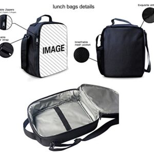 UNICEU Girl Boy Student Cute Lunch Bag Pencil Case Corgi Dog Printed School Backpack 3 Sets
