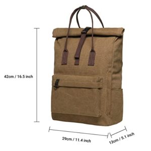 KAUKKO Laptop Backpack for Women Men,School College Backpack (47-2-KHAKI)