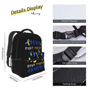 Down Syndrome Awareness 3d Printed Fashion Unisex Large Travel Daypack School Bag Laptop Backpack School For Youth Adult