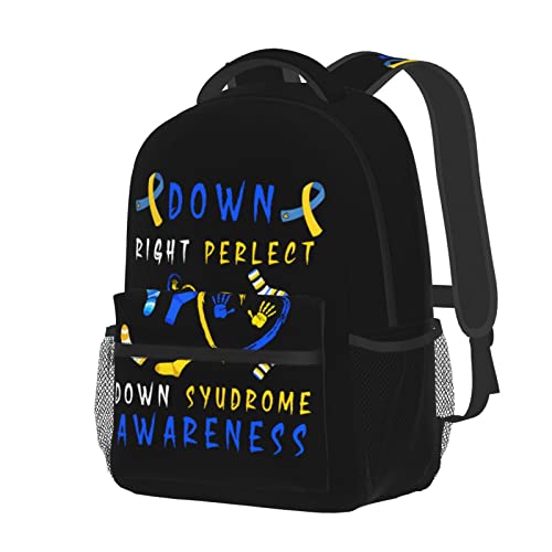 Down Syndrome Awareness 3d Printed Fashion Unisex Large Travel Daypack School Bag Laptop Backpack School For Youth Adult